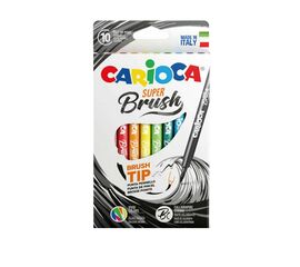 Μαρκαδόροι ζωγραφικής Carioca Super Brush 10 τμχ Carioca | Είδη Ζωγραφικής στο MarkCenter