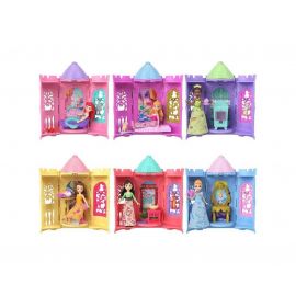 Disney Princess Μίνι Κούκλα Πύργος Έκπληξη 6 Σχέδια | JBL46 Mattel | Παιχνίδια για Κορίτσια στο MarkCenter