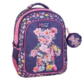Τσάντα Πλάτης Δημοτικού Must Team Flower Bear Must Team | Σχολικές Τσάντες - Κασετίνες στο MarkCenter