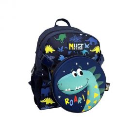 Τσάντα Πλάτης Νηπίου Must Team Με Αποσπώμενο Τσαντάκι Dino Must Team | Σχολικές Τσάντες - Κασετίνες στο MarkCenter