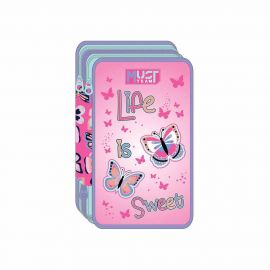 Κασετίνα Must Team Τριπλή Γεμάτη Life Is Sweet Must Team | Σχολικές Τσάντες - Κασετίνες στο MarkCenter