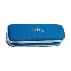 Κασετίνα Polo Βαρελάκι Duo Box Γαλάζιο Γκρι Polo | Σχολικές Τσάντες - Κασετίνες στο MarkCenter