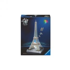 3D Iconics 216τεμ Night Edition Πύργος του Άιφελ Ravensburger | Πάζλ στο MarkCenter