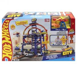 Hot Wheels City Mega Loop Garage JBM74 Mattel | Παιχνίδια για Αγόρια στο MarkCenter