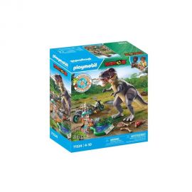 Playmobil T-Rex Και Εξερευνητής Με Μοτοσικλέτα 71524 Playmobil | Playmobil στο MarkCenter