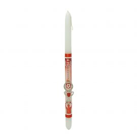 Λαμπάδα Χειροποίητη Μπρελόκ Κύπελλο Κόκκινο Ολυμπιακός OEM | Πασχαλινές λαμπάδες στο MarkCenter