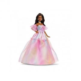 Barbie Συλλεκτική Κούκλα Χαρούμενα Γενέθλια Μελαχρινή JJX78 Mattel | Παιχνίδια για Κορίτσια στο MarkCenter