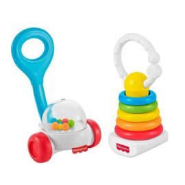Fisher Price Κουδουνίστρες Κλασικά Παιχνίδια Σετ Των 2 JKP54 Mattel | Παιχνίδια Bebe στο MarkCenter