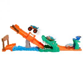 Hot Wheels Monster Trucks Πίστα Εξόντωση Κροκόδειλου JJN45 Mattel | Οχήματα στο MarkCenter