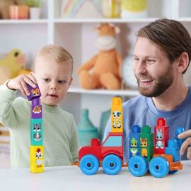 Mega Bloks Τουβλάκια Τρακτέρ Με Ζωάκια JKG33 Mattel | Παιχνίδια Bebe στο MarkCenter