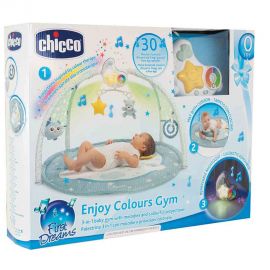 Βρεφικό Γυμναστήριο Chicco Με Προβολέα Enjoy Colors Σιελ AS Company | Παιχνίδια Bebe στο MarkCenter