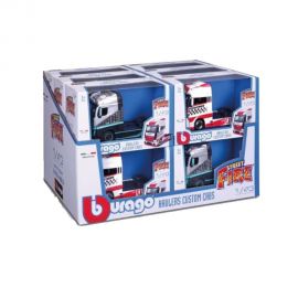 Όχημα 1:43 Bburago Fire Street Hauler Custom Cabs Διάφορα Σχέδια Burago | Παιχνίδια για Αγόρια στο MarkCenter