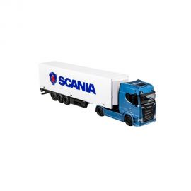 Όχημα 1:43 Bburago Hauler Trailer Scania Μπλε Burago | Παιχνίδια για Αγόρια στο MarkCenter