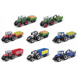 Όχημα Maisto Mini Work Machines Tractor With Trailer Blister Card Διάφορα Σχέδια Maisto | Παιχνίδια για Αγόρια στο MarkCenter