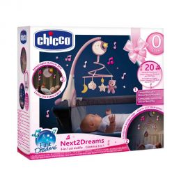 Βρεφικό Παιχνίδι Κούνιας Chicco Περιστρεφόμενο Next2Dreams Ροζ Chicco | Παιχνίδια Bebe στο MarkCenter