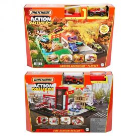 Matchbox Action Drivers Μεγάλα Σετ Δράσης Πυροσβεστικός Σταθμός HBD74 (2 Σχέδια) Mattel | Οχήματα στο MarkCenter