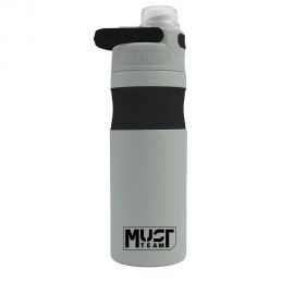 Θερμός Ανοξείδωτος Must Team 500ml Γκρι Ανοιχτό Μαύρο Must Team | Παγουράκια - Δοχεία Φαγητού στο MarkCenter