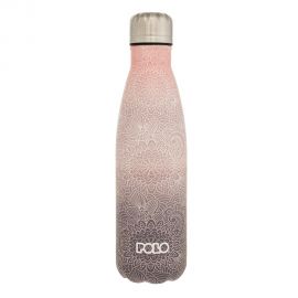 Θερμός Ανοξείδωτος Polo 500Ml Σχέδια Λουλουδιών Ροζ Polo | Παγουράκια - Δοχεία Φαγητού στο MarkCenter