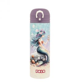 Θερμός Ανοξείδωτος Polo Junior ΙΙ 500Ml Γοργόνα Polo | Παγουράκια - Δοχεία Φαγητού στο MarkCenter
