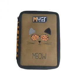 Κασετίνα Must Team Διπλή Γεμάτη Meow Must Team | Τσάντες - Κασετίνες στο MarkCenter