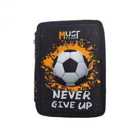 Κασετίνα Must Team Διπλή Γεμάτη Never Give Up Must Team | Τσάντες - Κασετίνες στο MarkCenter