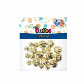 Κουδουνάκια Χειροτεχνίας The Littlies 9x18mm 9x12mm 18τμχ Διακάκης | Είδη Χειροτεχνίας στο MarkCenter
