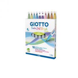 Μαρκαδόροι Πινέλου Giotto Turbo Soft Pastel 10τμχ Διακάκης | Είδη Ζωγραφικής στο MarkCenter