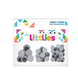 Ματάκια The Littlies Μαύρα Mix Διαστάσεις 48τμχ 8x20mm 12x15mm 28x12mm The Littlies | Είδη Χειροτεχνίας στο MarkCenter