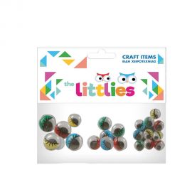 Ματάκια The Littlies Χρωματιστά 22τμχ 4x20mm 8x16mm 10x12mm The Littlies | Είδη Χειροτεχνίας στο MarkCenter