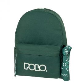 Τσάντα Πλάτης Polo Original Double Scarf Dark Green Light Cyan Σκούρο Πράσινο Ανοιχτό Κυανό Polo | Σχολικές Τσάντες - Κασετίνες στο MarkCenter