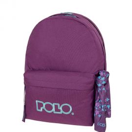 Τσάντα Πλάτης Polo Original Double Scarf Eggplant Turquoise Μελιτζανί Τιρκουάζ Polo | Σχολικές Τσάντες - Κασετίνες στο MarkCenter