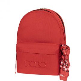 Τσάντα Πλάτης Polo Original Double Scarf Red Κόκκινο Polo | Σχολικές Τσάντες - Κασετίνες στο MarkCenter
