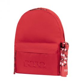 Τσάντα Πλάτης Polo Original Scarf Red Κόκκινο Polo | Σχολικές Τσάντες - Κασετίνες στο MarkCenter