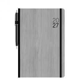 Ημερολόγιο Ημερήσιο eco 17X25 Με στυλό και Λάστιχο Γκρι 2027 Εκδόσεις τριπερίνας | Ημερολόγια στο MarkCenter