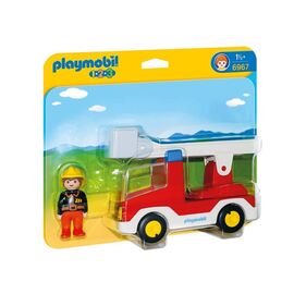 Playmobil Πυροσβέστης με Κλιμακοφόρο Όχημα 6967 Playmobil | Playmobil στο MarkCenter
