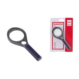 Magnifier Deli Plastic Card 2.5x & 6x 55mm Racket Black DELI | Office Supply στο MarkCenter