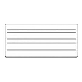 Πίνακας Μουσικής 120x240 με μεταλλικό πλαίσιο Typotrust | Πίνακες λευκοί  στο MarkCenter