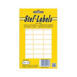 Ετικέτες Αυτοκόλλητες Stef labels 40 Φύλλα No16 13x30 Stef labels | Χαρτικά στο MarkCenter