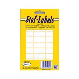 Ετικέτες Αυτοκόλλητες Stef labels 40 Φύλλα No22 13x35 Stef labels | Χαρτικά στο MarkCenter