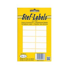 Ετικέτες Αυτοκόλλητες Stef labels 40 Φύλλα No23 20x48 Stef labels | Χαρτικά στο MarkCenter