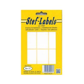Ετικέτες Αυτοκόλλητες Stef labels 40 Φύλλα No27 32x72 Stef labels | Χαρτικά στο MarkCenter