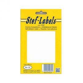 Ετικέτες Αυτοκόλλητες Stef labels 40 Φύλλα No32 104x146 Stef labels | Χαρτικά στο MarkCenter