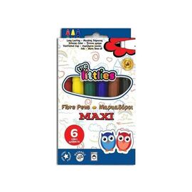 Μαρκαδόροι Ζωγραφικής The Littlies 6τμχ Χοντροί The Littlies | Είδη Ζωγραφικής στο MarkCenter