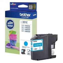 Brother Μελάνι Inkjet LC-221 Cyan (LC-221C) (BRO-LC-221C) Brother | Αναλώσιμα Εκτυπωτών στο MarkCenter