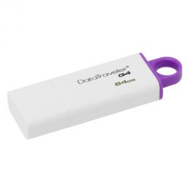 Kingston Data Traveler G4 DTIG4 64GB USB 3.0 (White/Violet) Kingston | Αποθηκευτικά Μέσα στο MarkCenter