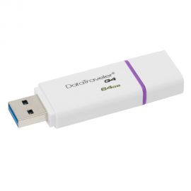 Kingston Data Traveler G4 DTIG4 64GB USB 3.0 (White/Violet) Kingston | Αποθηκευτικά Μέσα στο MarkCenter
