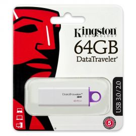 Kingston Data Traveler G4 DTIG4 64GB USB 3.0 (White/Violet) Kingston | Αποθηκευτικά Μέσα στο MarkCenter