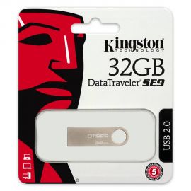 Kingston DataTraveler SE9 32GB USB 2.0 Flash Drive (Silver) (DTSE9H/32GB) (KINDTSE9H32G) Kingston | Αποθηκευτικά Μέσα στο MarkCenter