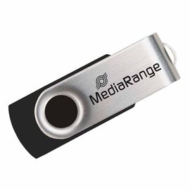 USB Stick 2.0 8GB MediaRange Black/Silver MR908 MediaRange | Αποθηκευτικά Μέσα στο MarkCenter
