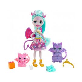 Enchantimals Royals Κούκλα Deanna Και Οικογένεια Δράκοι GYJ09 Mattel | Παιχνίδια για Κορίτσια στο MarkCenter